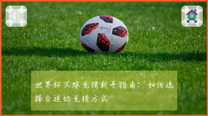 世界杯买球竞猜新手指南：如何选择合适的竞猜方式