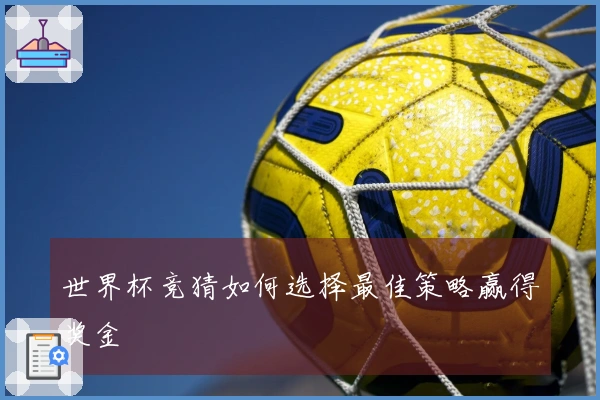 世界杯竞猜如何选择最佳策略赢得奖金